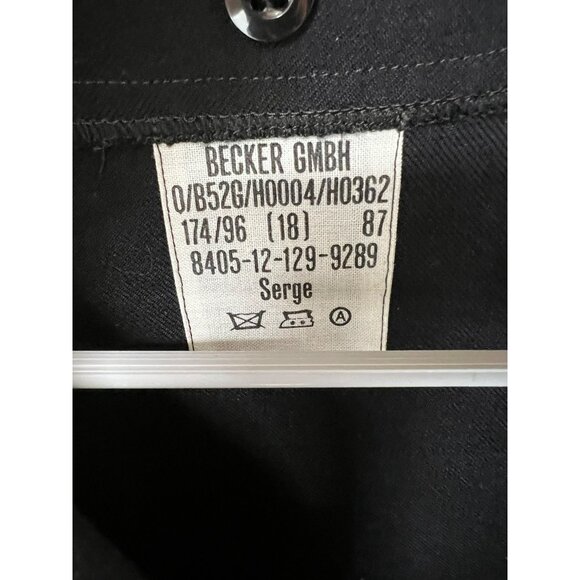 Vintage Black Navy Style Pullover Shirt With Sailor Collar & Long Sleeves German - Picture 8 of 8